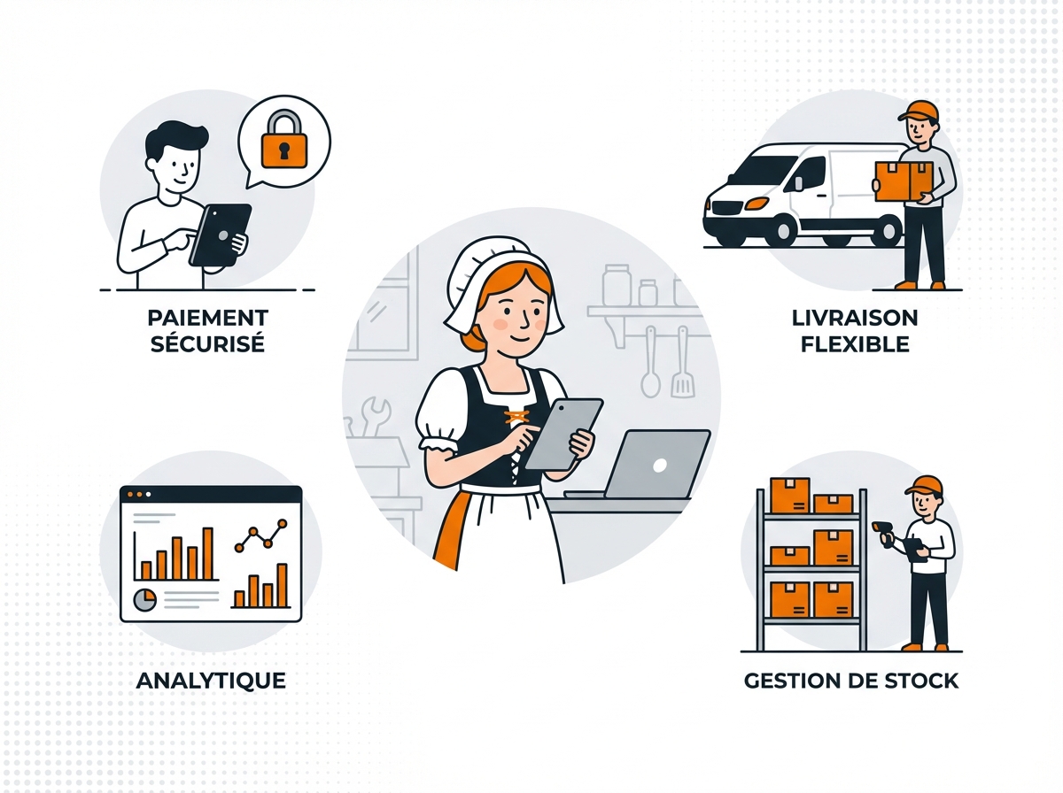 Spécificités e-commerce pour le marché alsacien - multilingue, multidevise, livraison transfrontalière